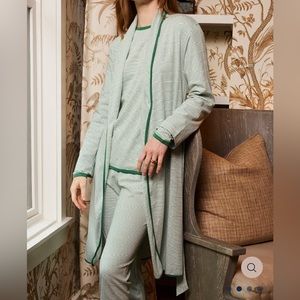 BRAND NEW LAKE Pima Long John Set in Classic Green